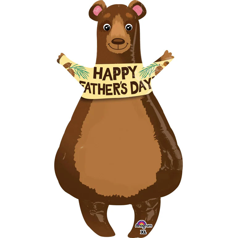 Father's Day Bear SuperShape Balloon 20x35in
