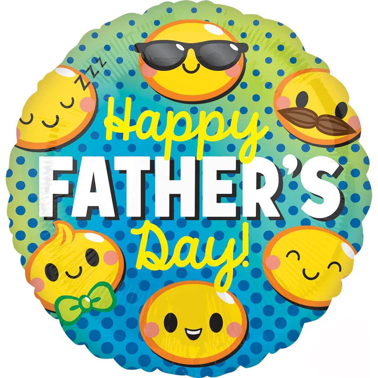 Father's Day Emoticons Foil Balloons 45cm