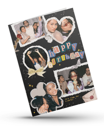 Personalized Polaroid Photo Birthday Card