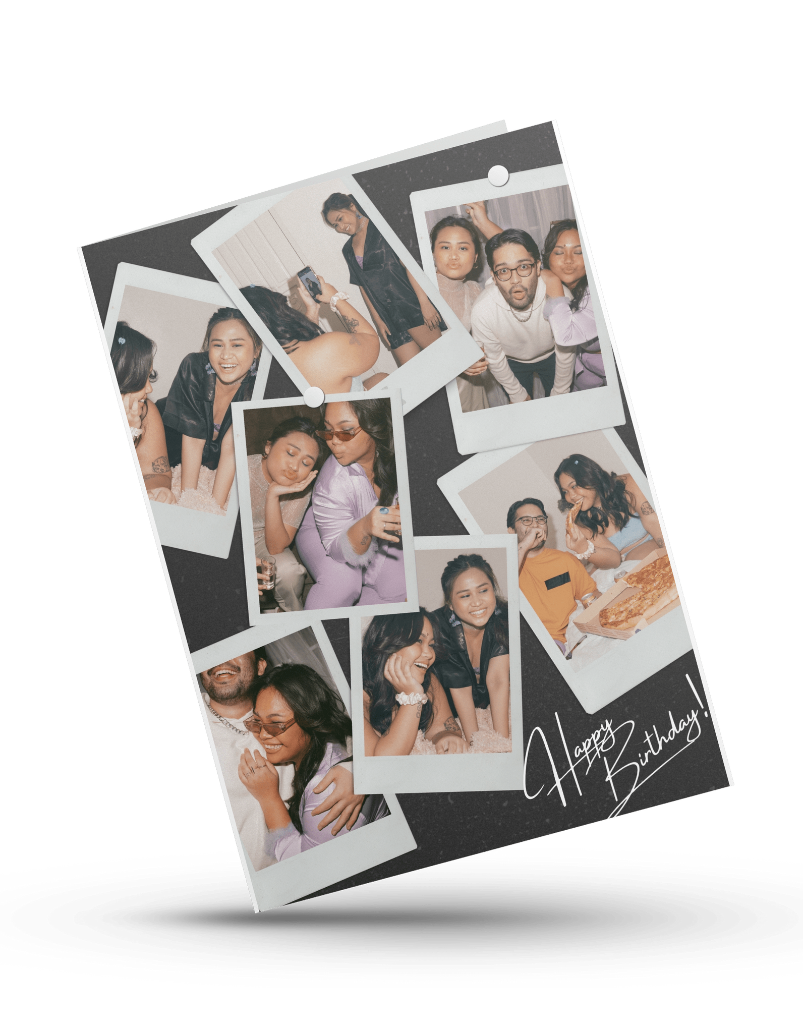 Polaroid Photo Collage Birthday Card