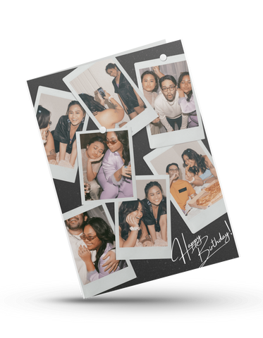Polaroid Photo Collage Birthday Card