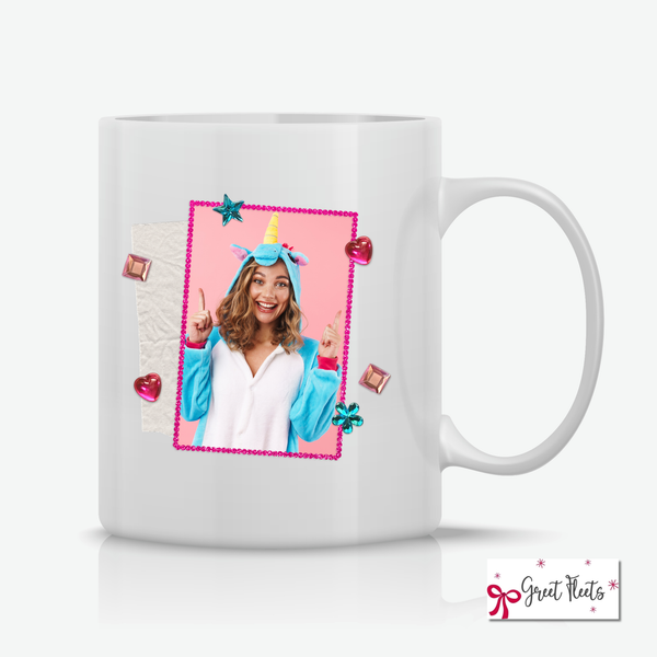 Unicorn & Sparkle Photo Frame Mug greetfleets