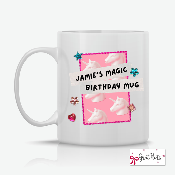 Unicorn & Sparkle Photo Frame Mug greetfleets