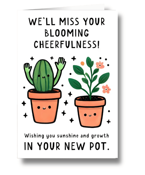 Blooming Cheerfulness Farewell card