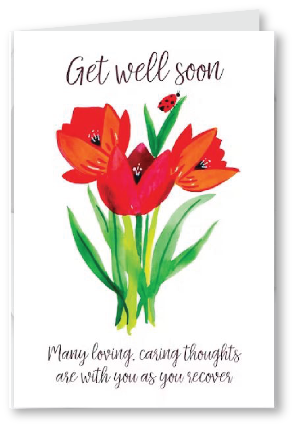 Caring Thoughts- Get Well Soon Card