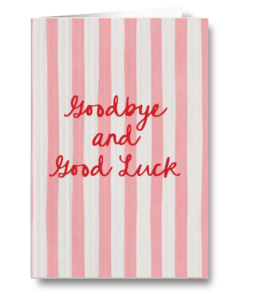 Ciao Bella Farewell card