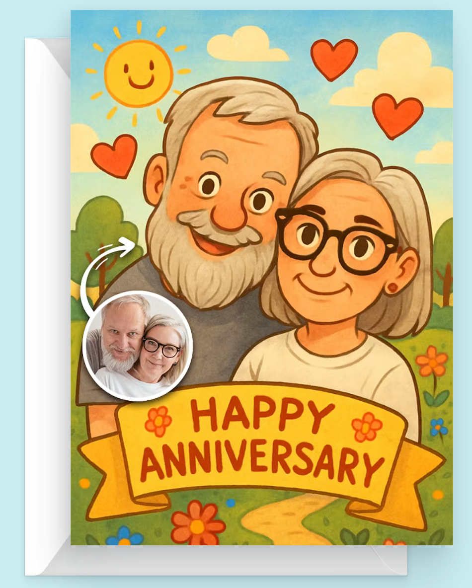 Cuteness Overload Happy anniversary card