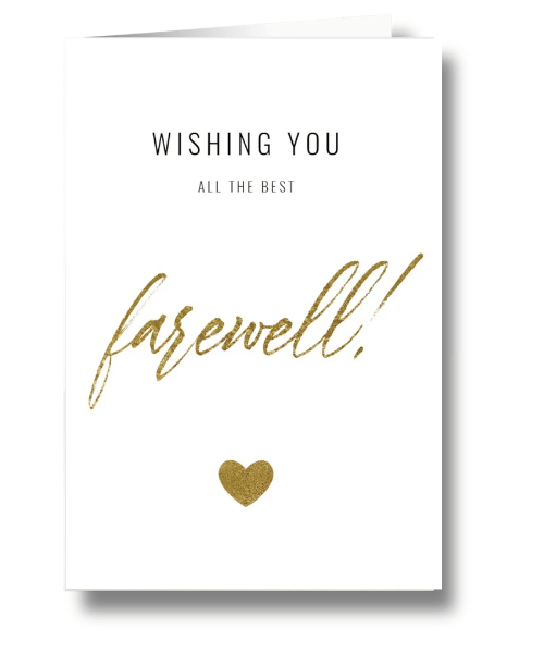 Good Luck Farewell card