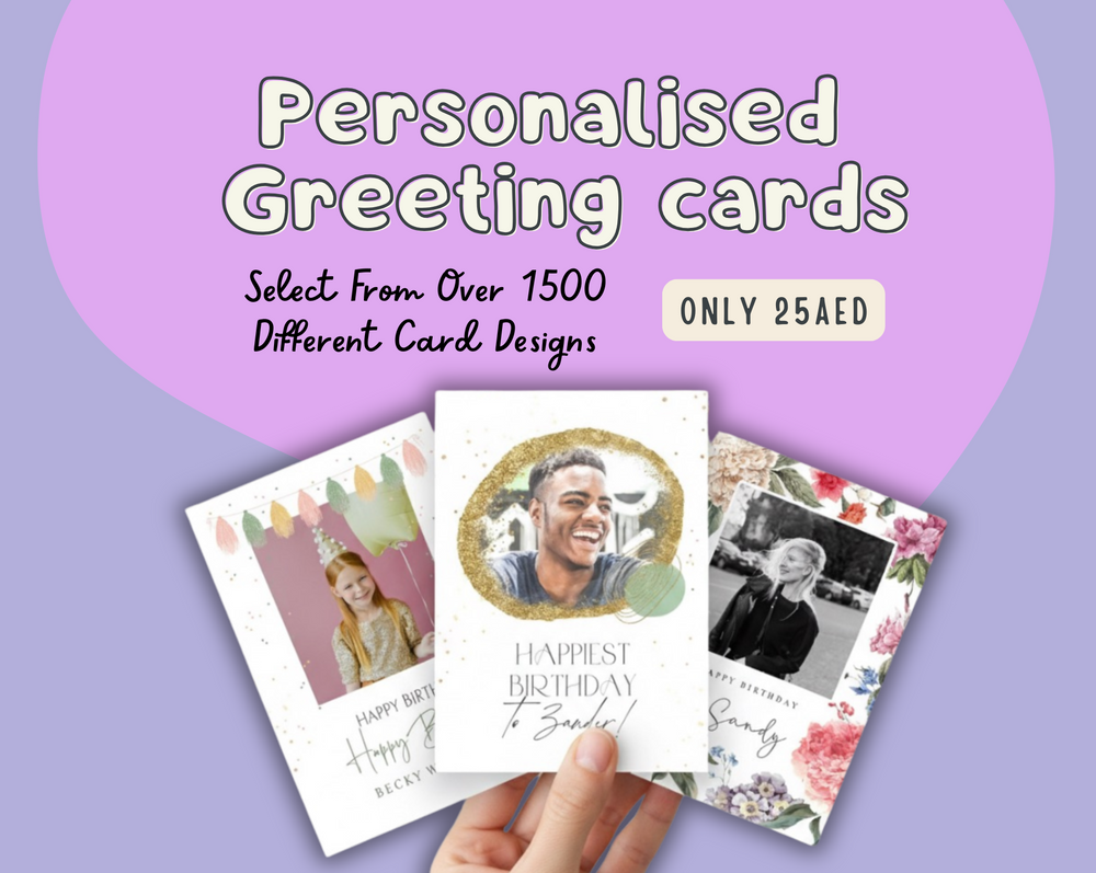 Personalised greeting cards and gifts delivered in Dubai and the UAE
