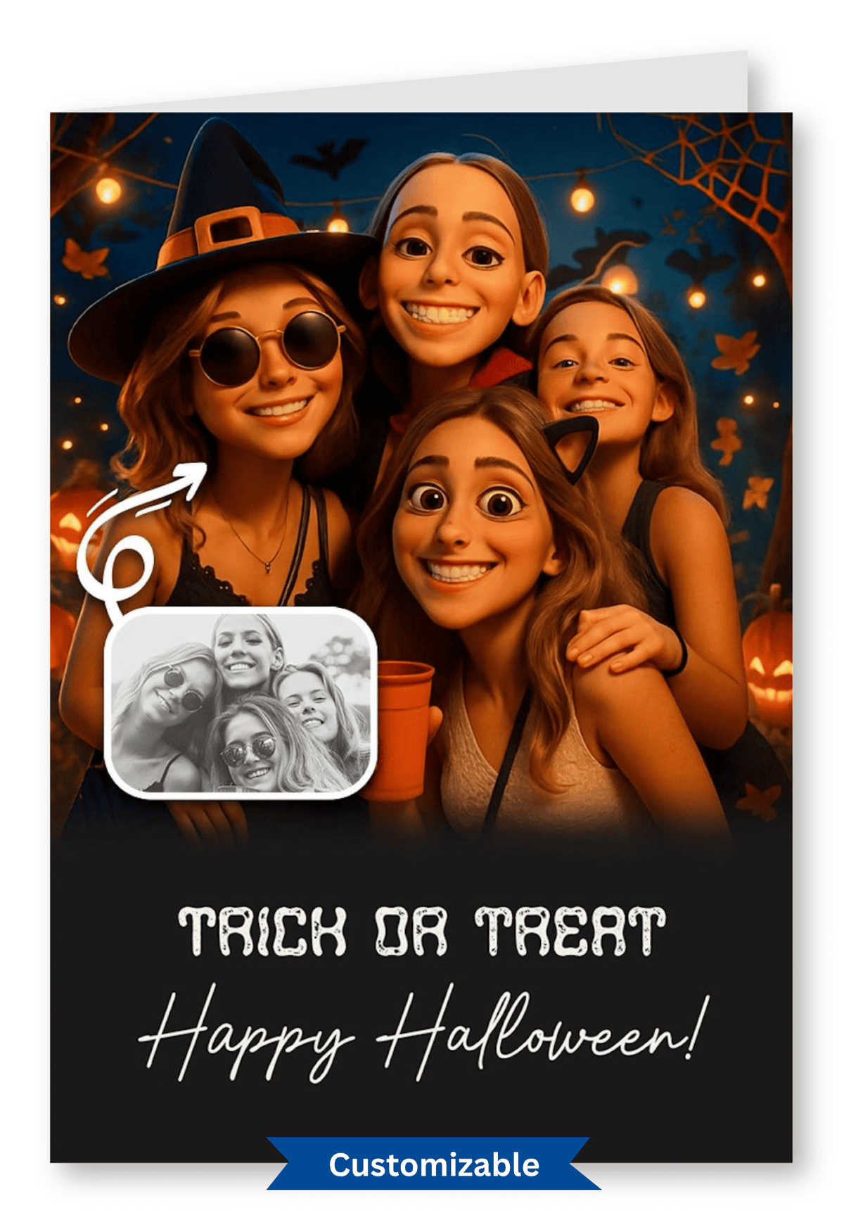 Here for the Boos Halloween card