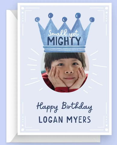 Small yet mighty - birthday card
