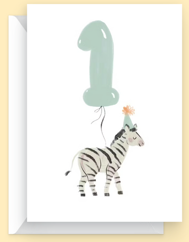 Striped Stripes and One Birthday card