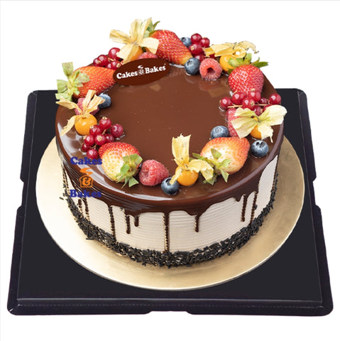 Raspberry Chocolate Drip Cake