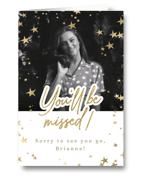 Starry Eyed Farewell card