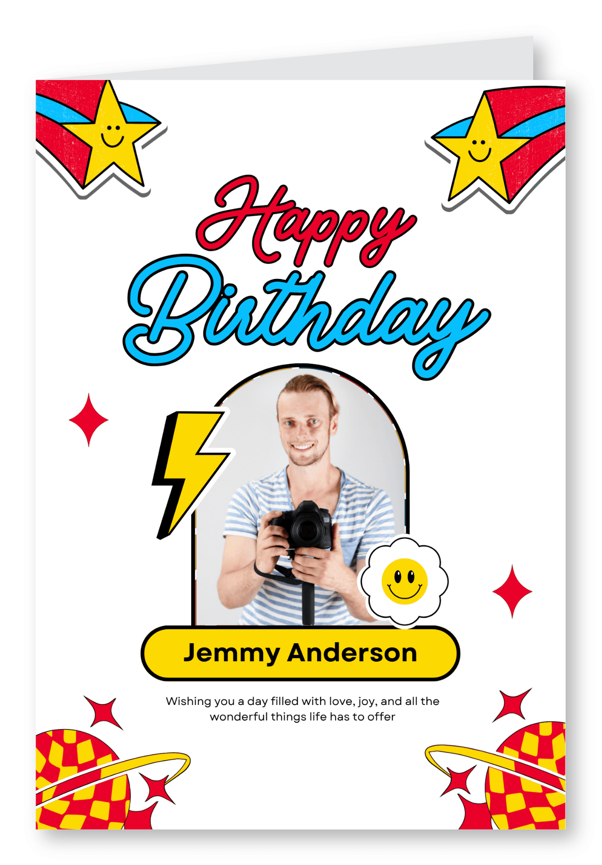 Sticker Bomb Birthday Card