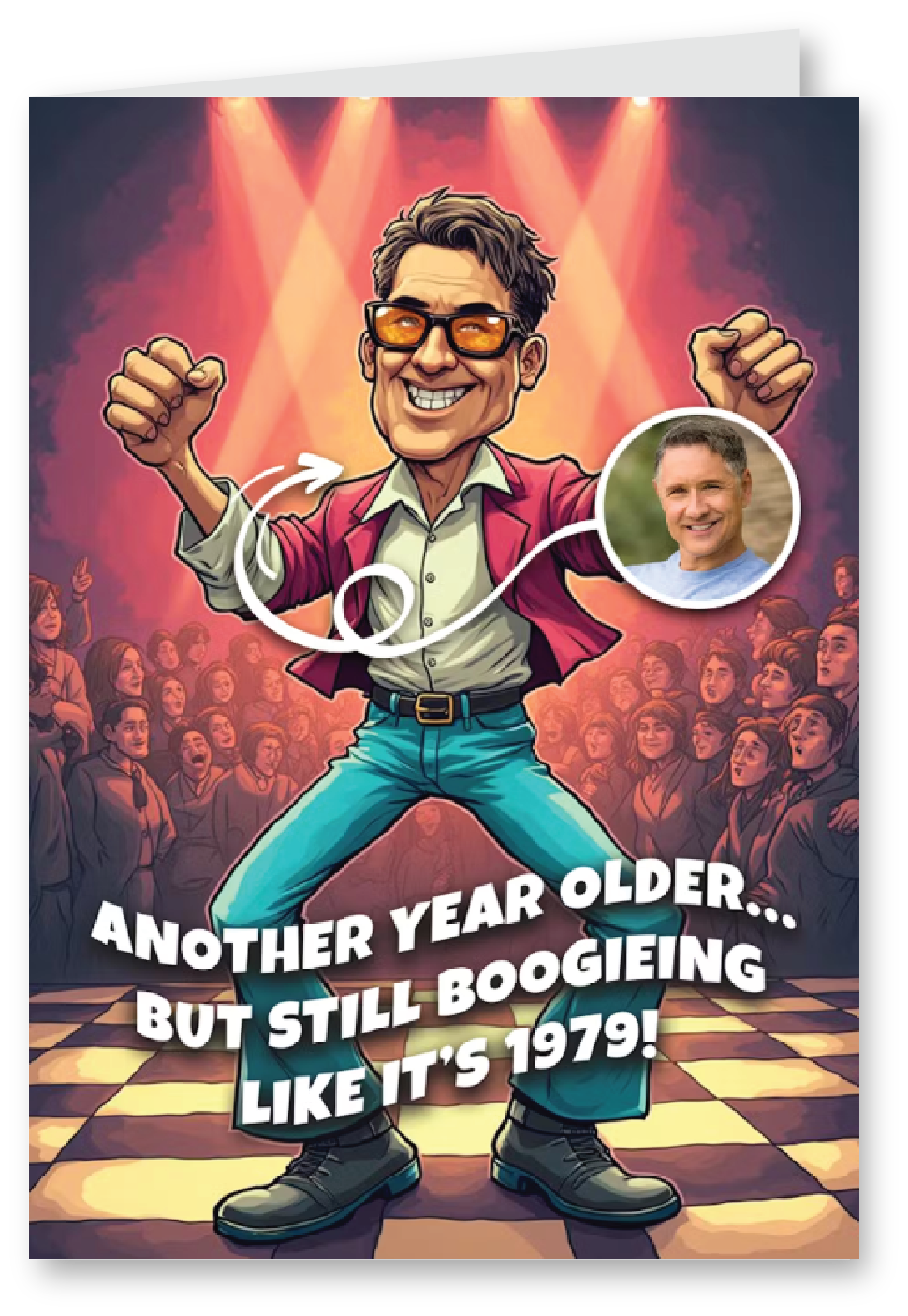Still Boogieing - Ai Magic Photo Birthday Card