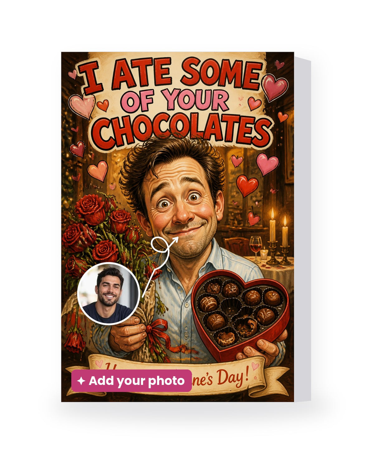 I Ate Some of Your Chocolates – AI Face Card
