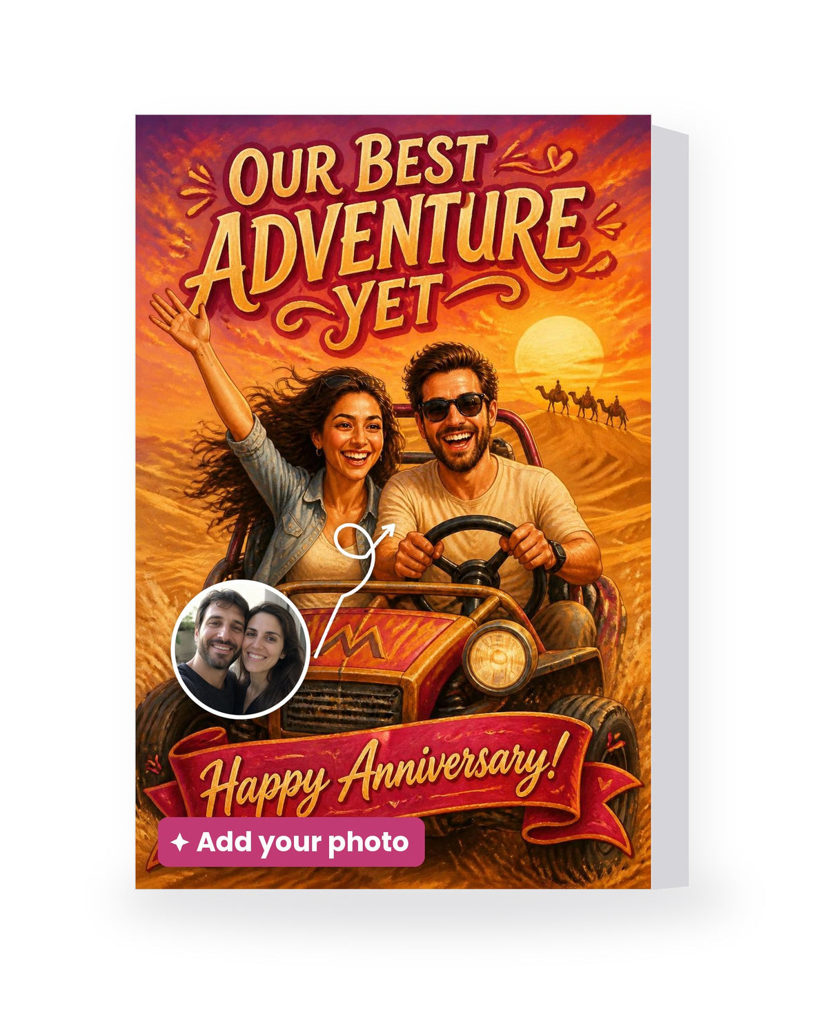Our Best Adventure Yet (Couple) – AI Face Card