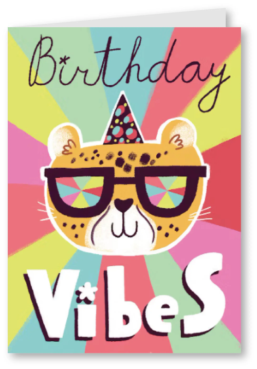 Birthday retro vibes - happy birthday card I Greetfleets Dubai