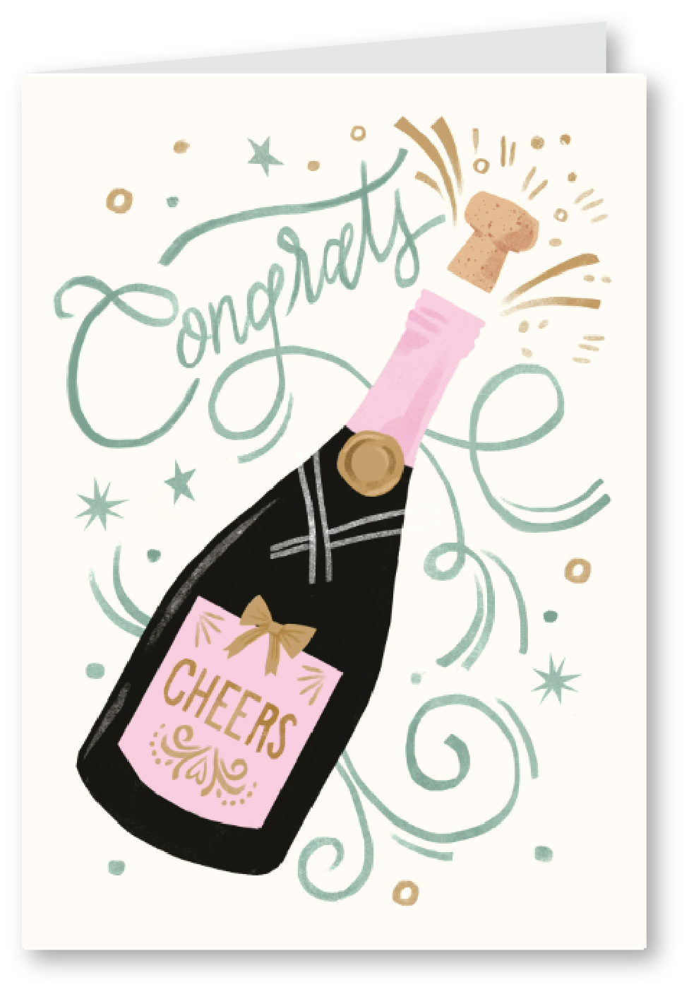 Bottled Bliss Congratulations card