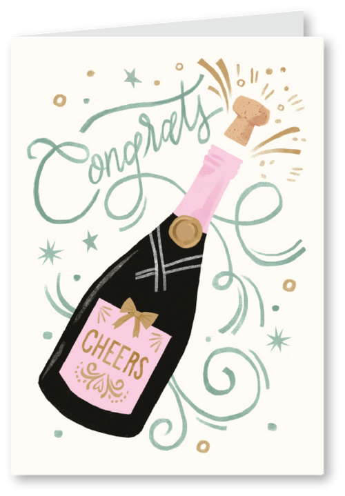 Bottled Bliss Congratulations card