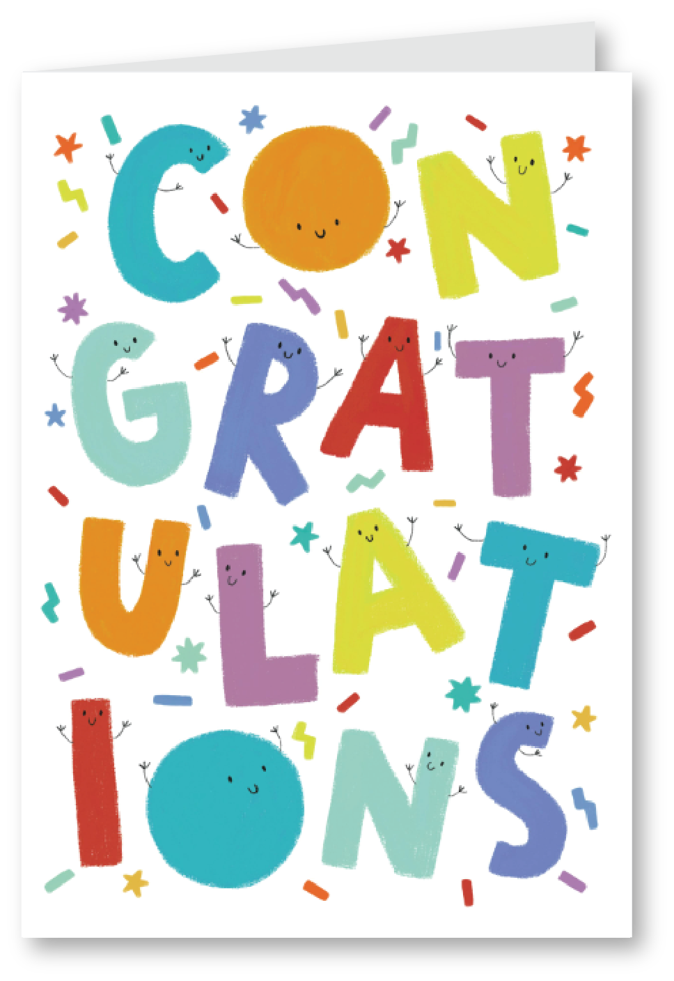 Happy Faces Congratulations card