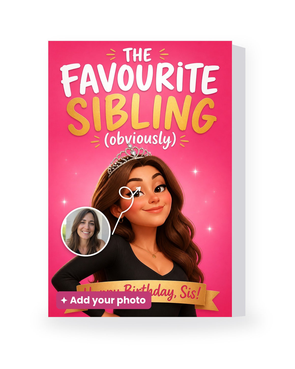 The Favourite Sibling (Sister) – AI Face Card