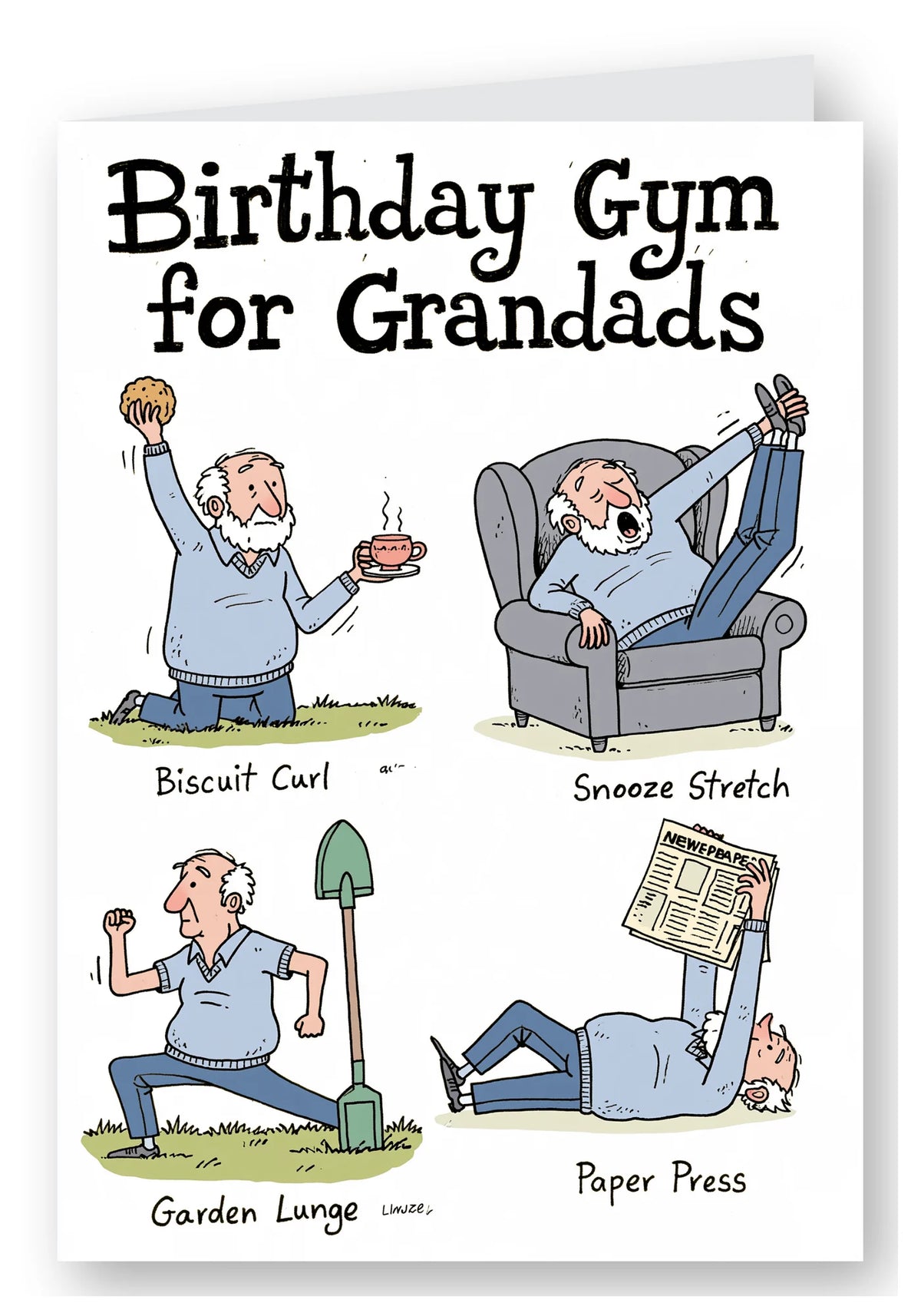 Birthday Gym for Grandads Card