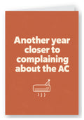 Another Year Closer to Complaining About the AC Birthday Card