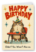 Grumpy Cat Older? Yes. Wiser? Also No. Birthday Card