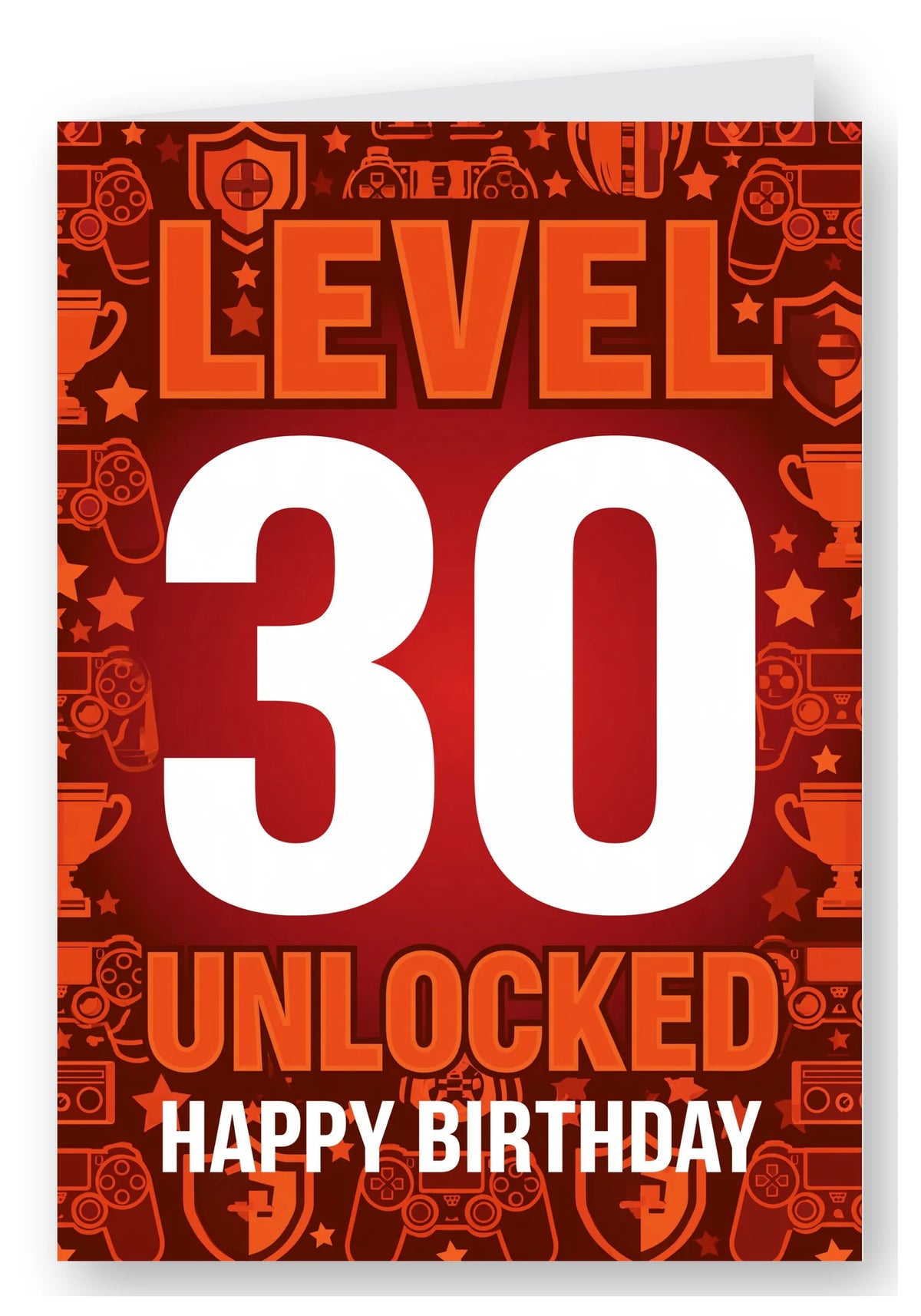 Level 30 Unlocked Gamer Birthday Card