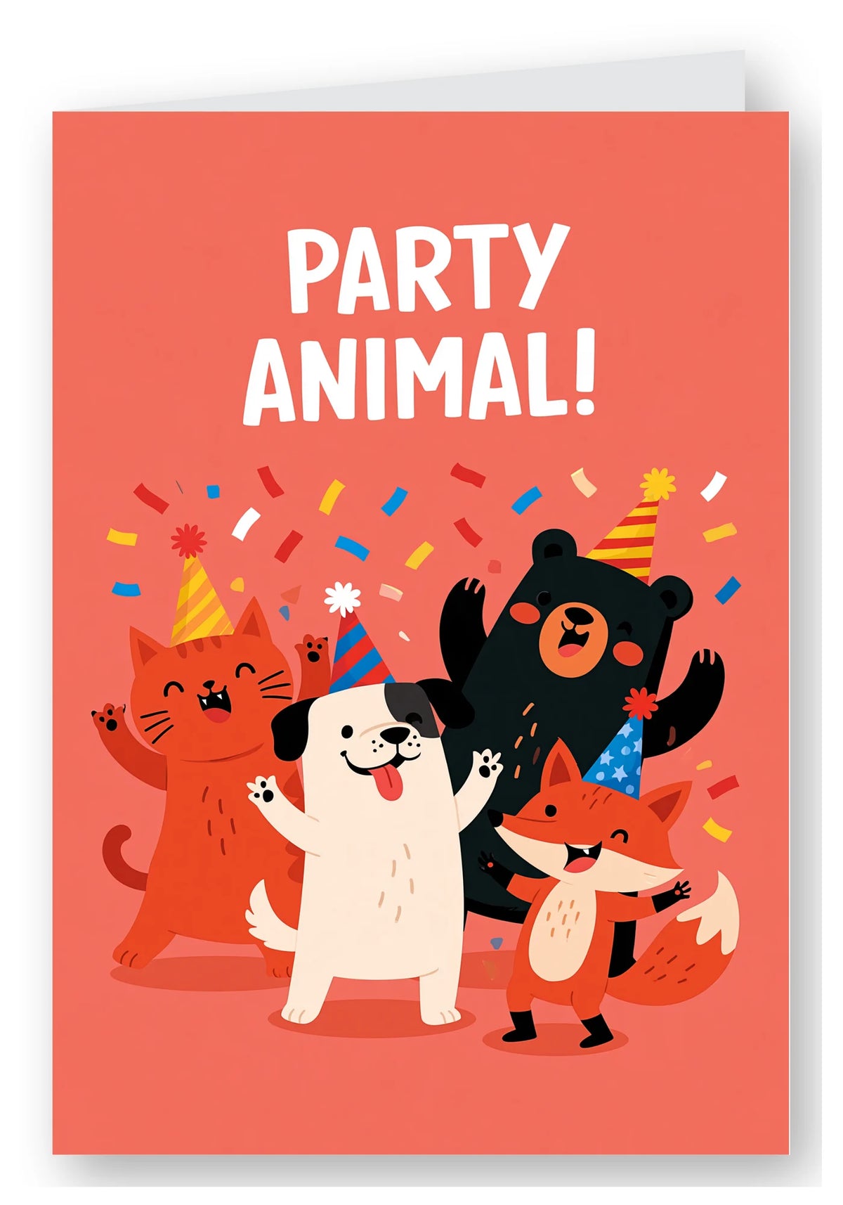 Party Animal Birthday Card - Dance Party