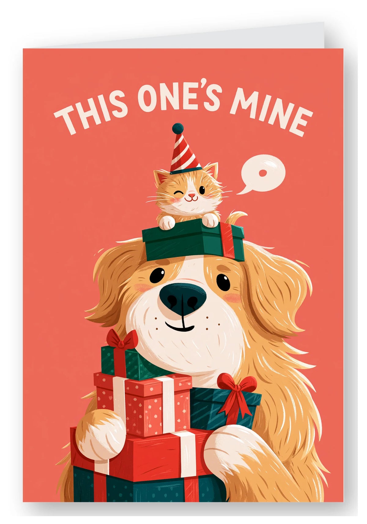 This One's Mine Birthday Card - Golden Retriever