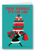 Treat Yourself, It's the Law Birthday Card
