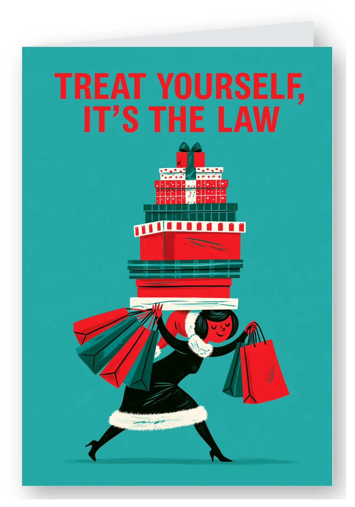 Treat Yourself, It's the Law Birthday Card