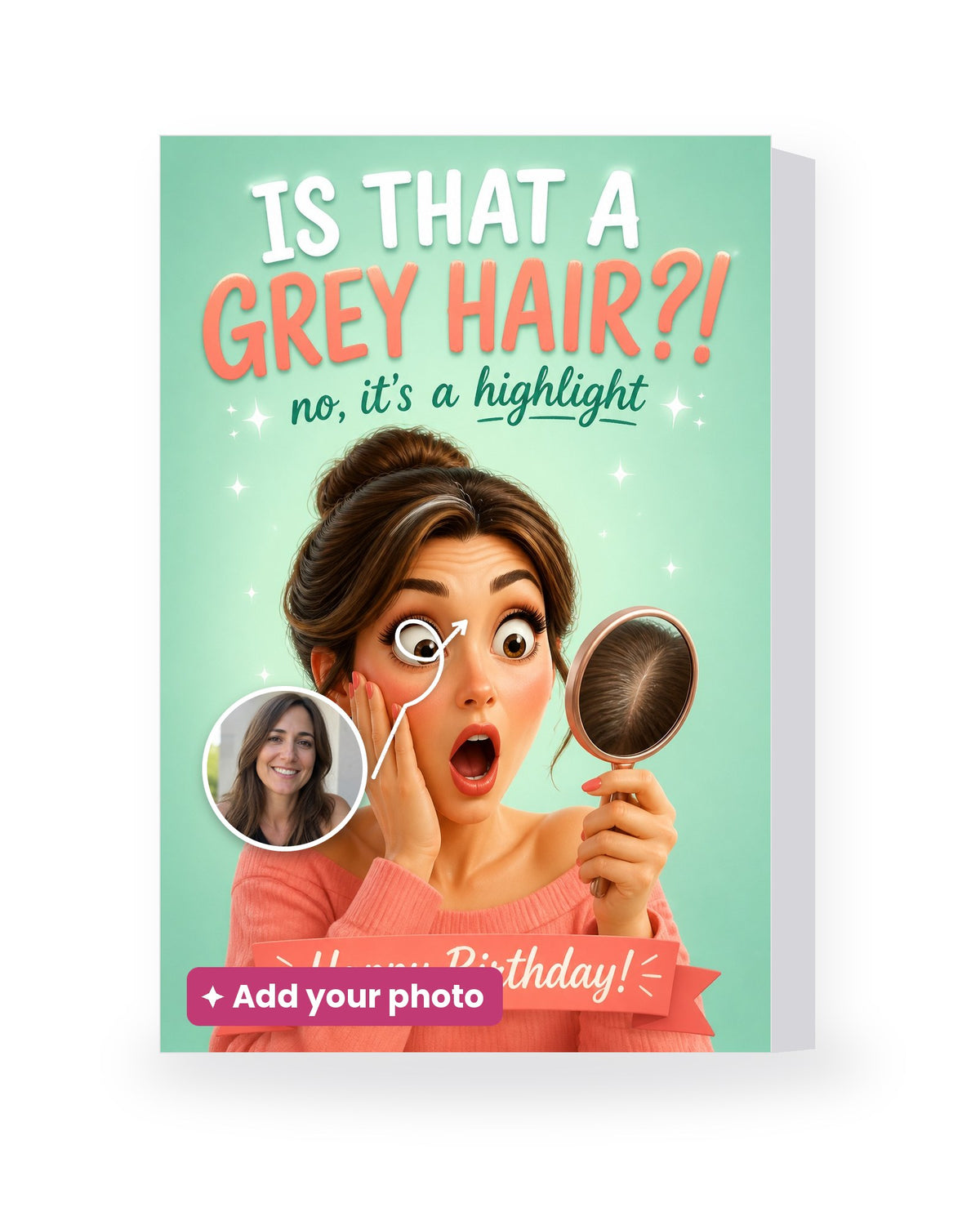 Is That a Grey Hair?! – AI Face Card