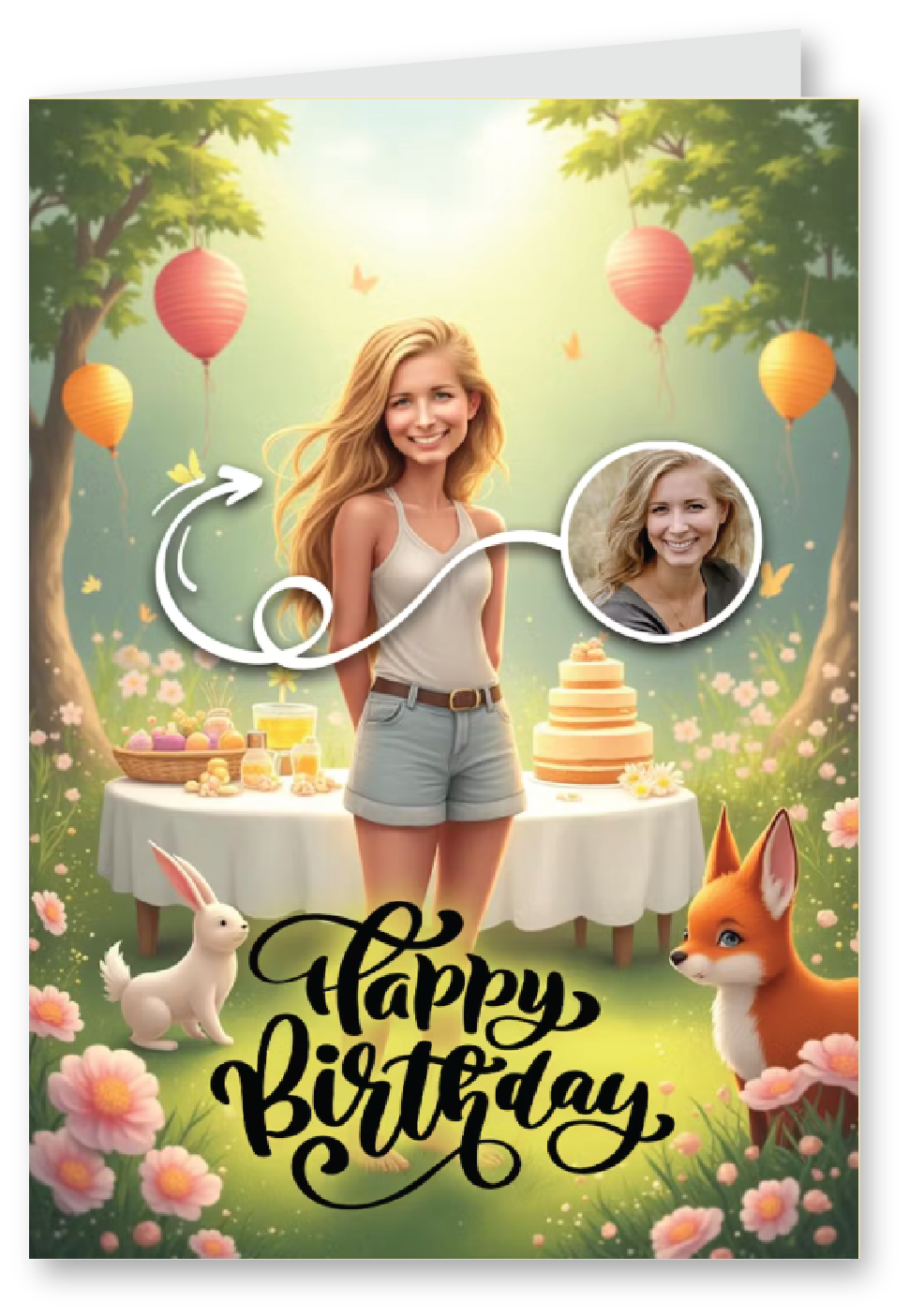 Garden Bash - Ai Magic Photo Birthday Card