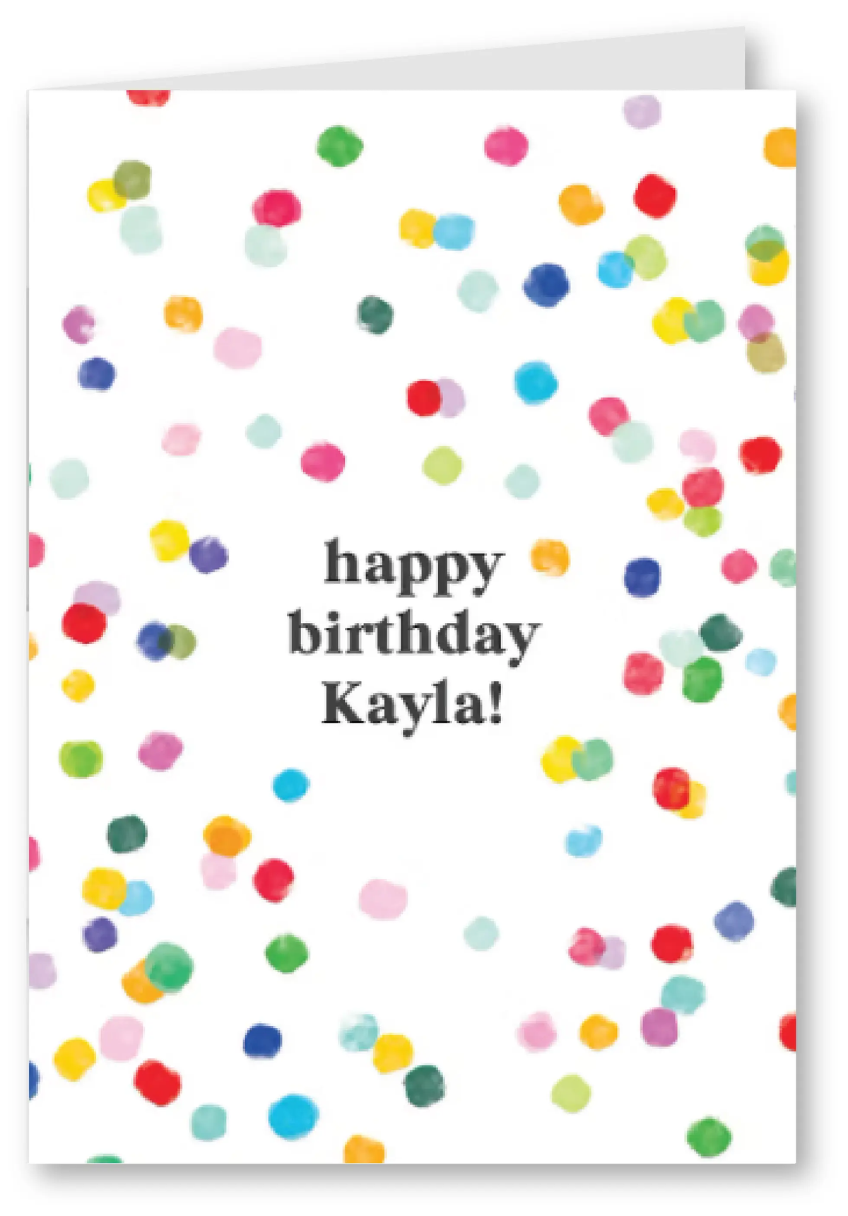 Confetti party - happy birthday card