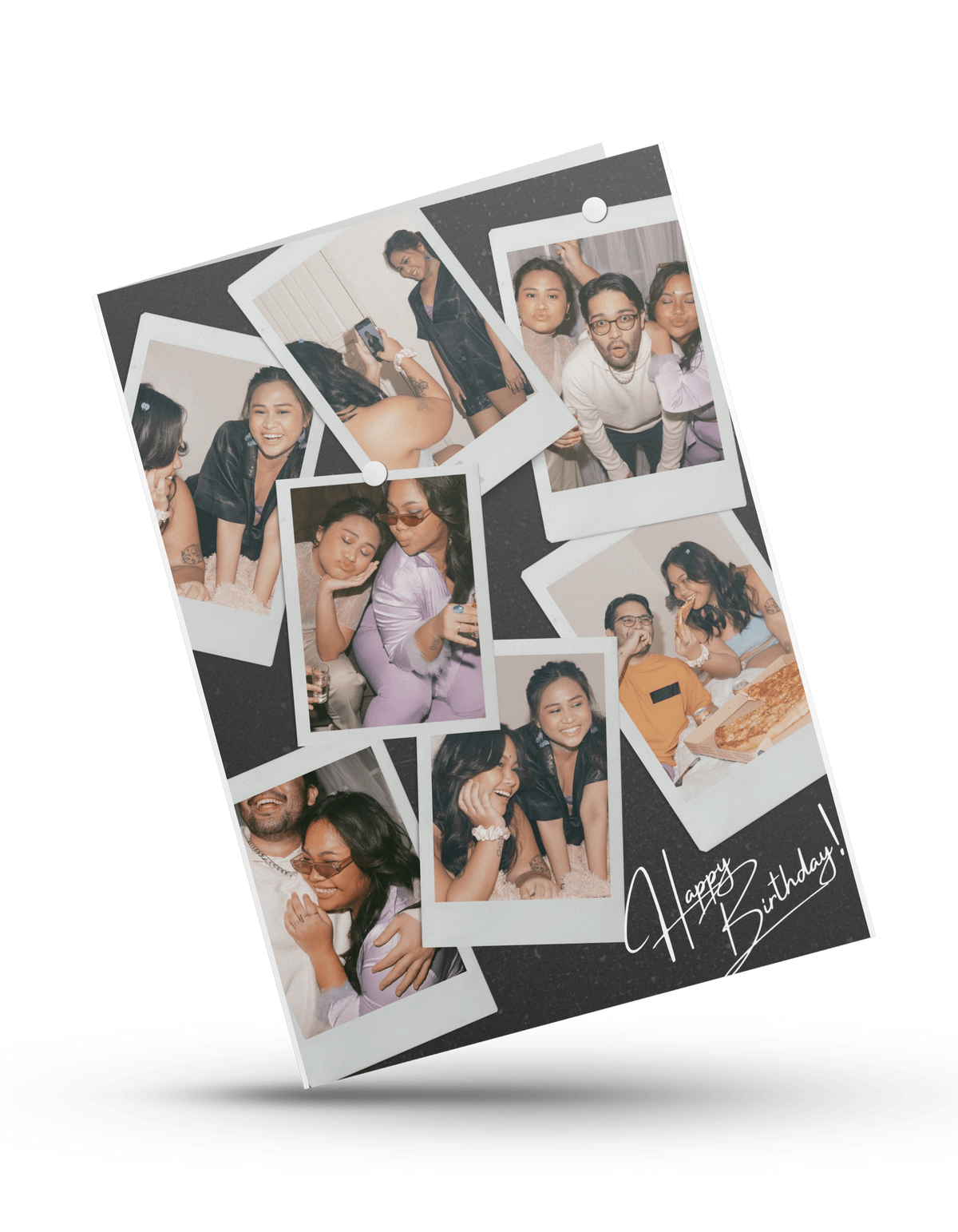 Polaroid Photo Collage Birthday Card