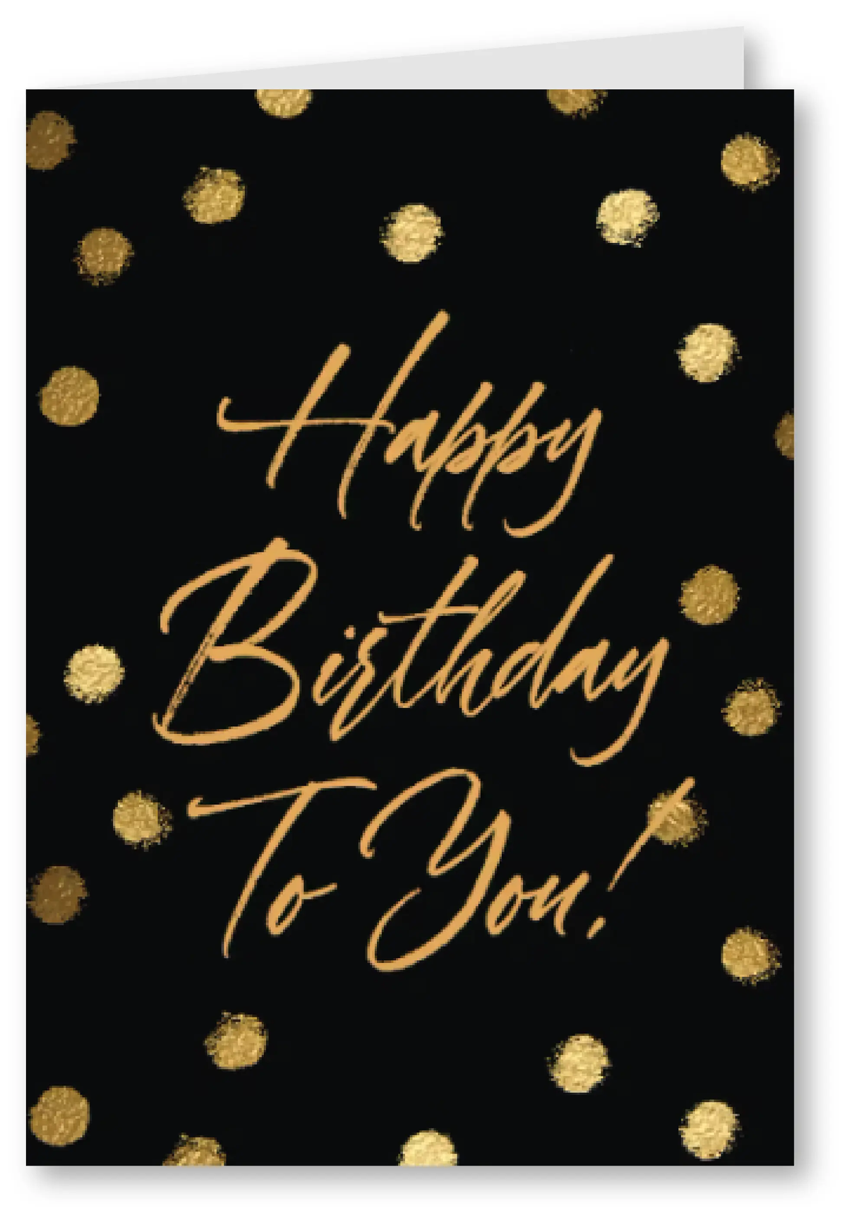 Gold dots - birthday card