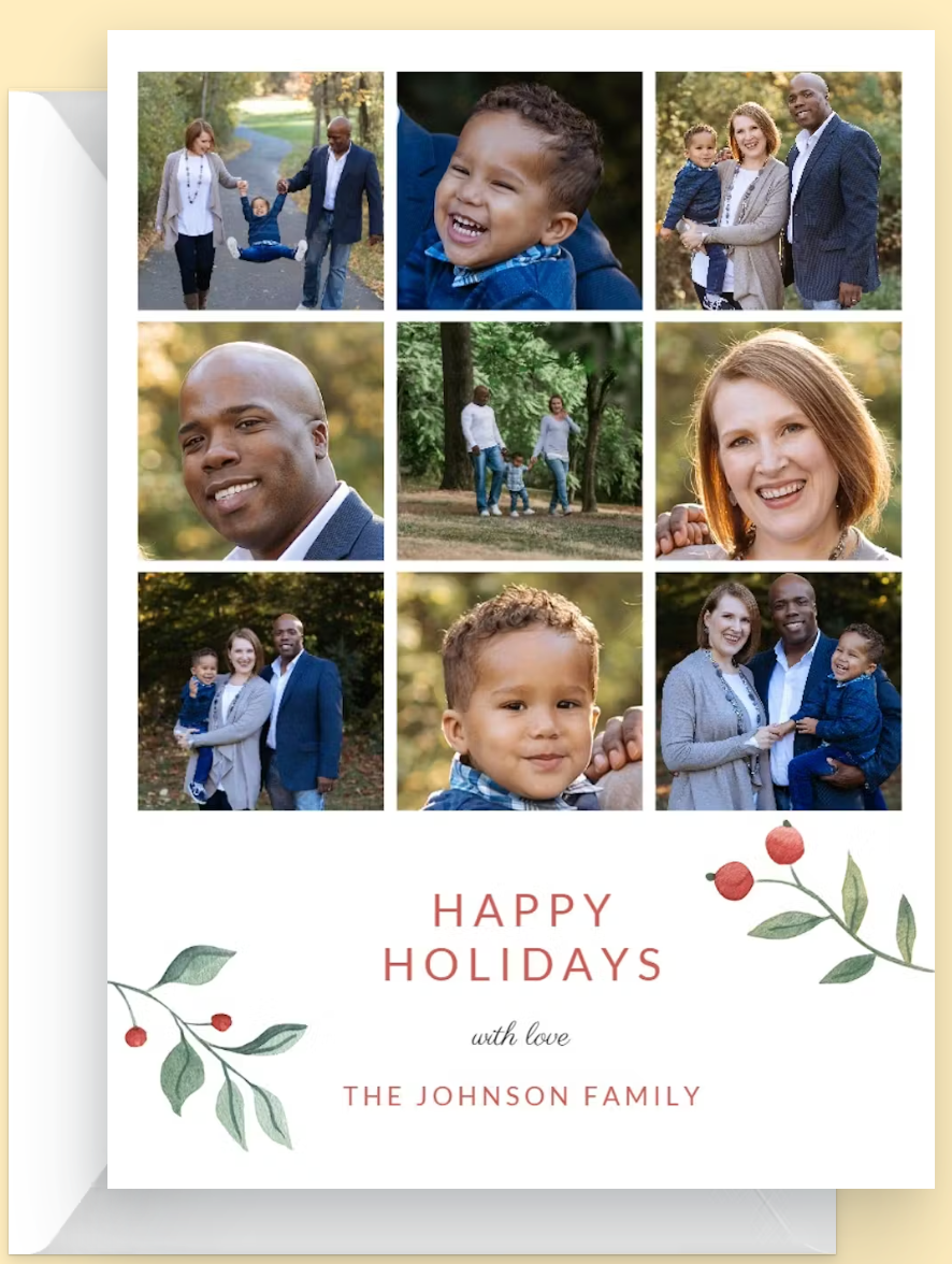 Multi Photo Christmas card