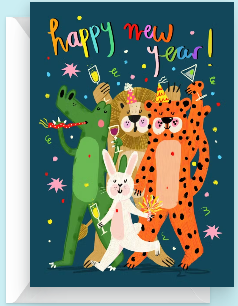 New Year Safari New year card