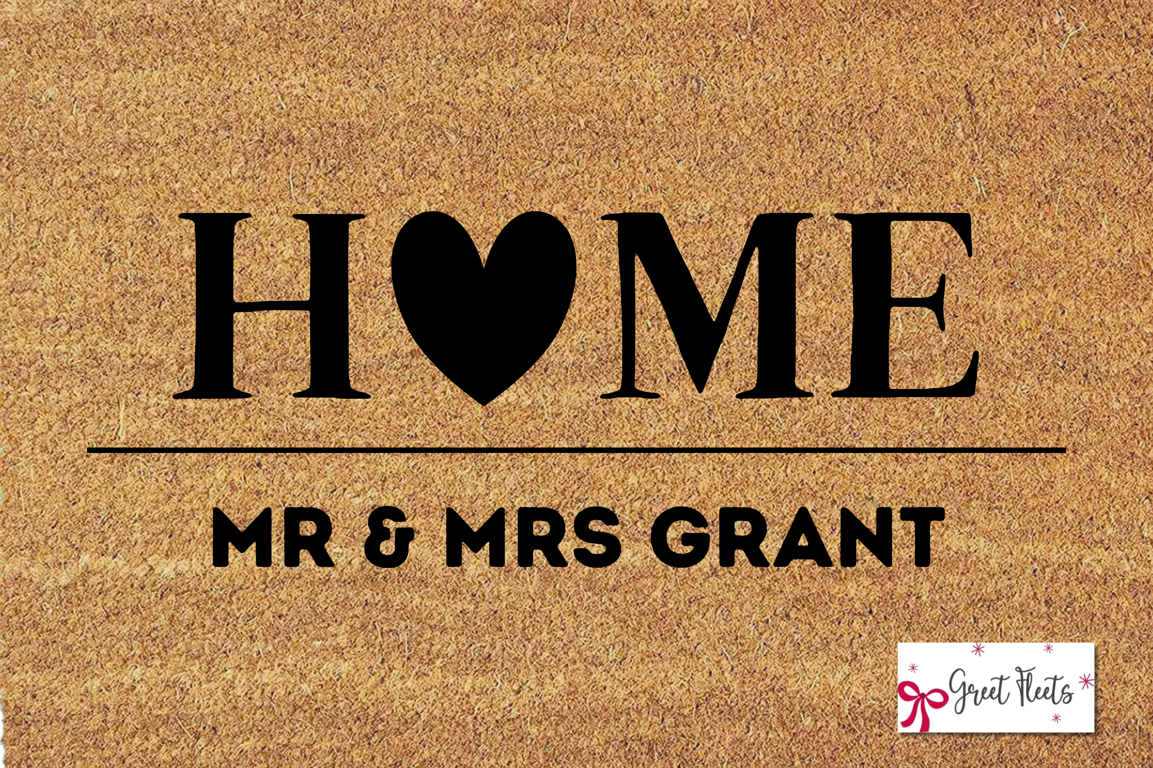 Personalized Mr & Mrs Home Doormat | Custom Couple Welcome Mat UAE ...