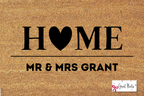 Personalized Home Doormat for Couples