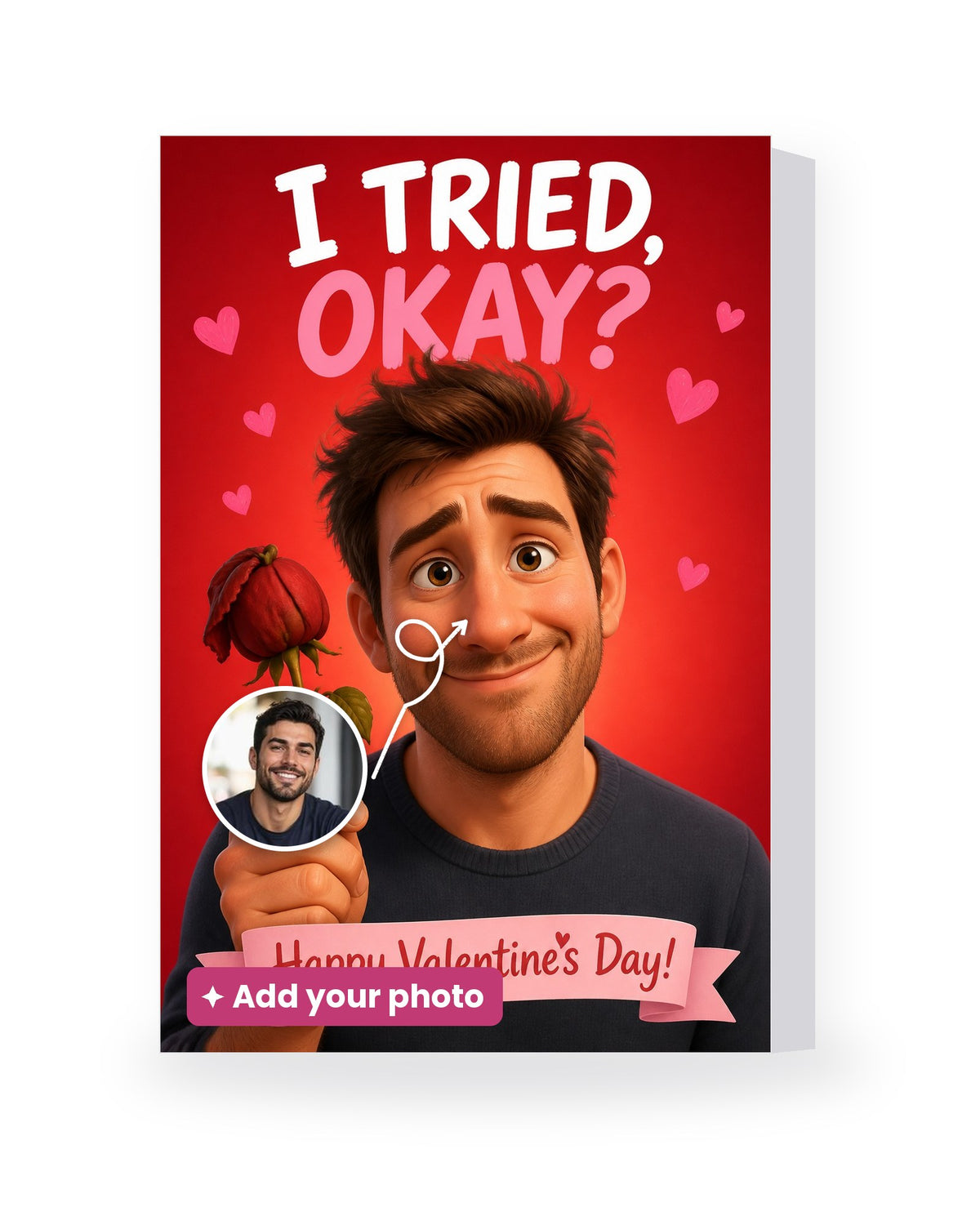 I Tried, Okay? – AI Face Card