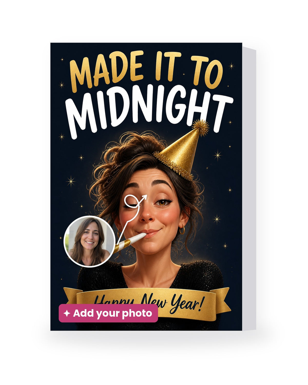 Made It to Midnight – AI Face Card