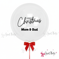 Merry Christmas Customize Bubble Balloon