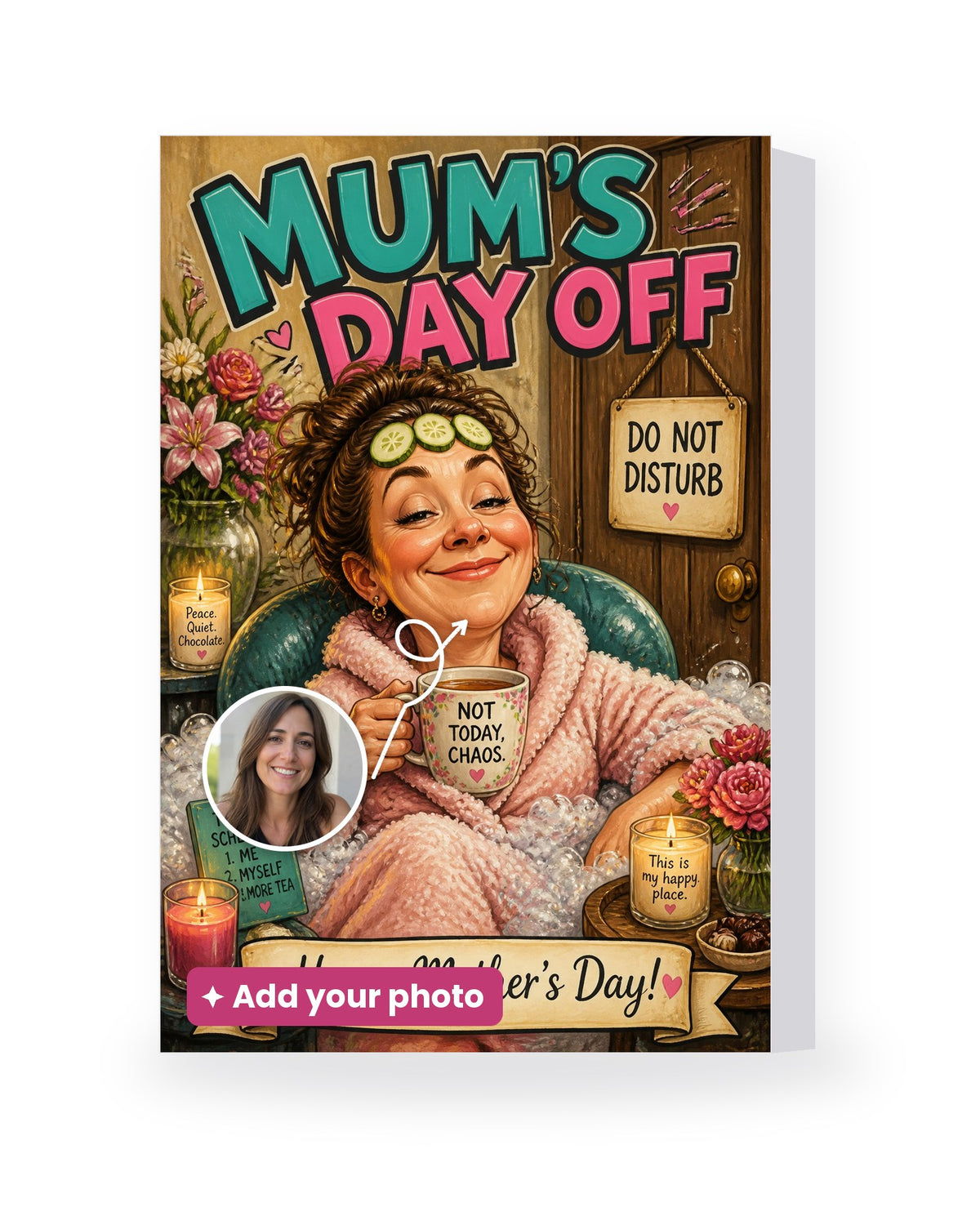 Mum's Day Off – AI Face Card