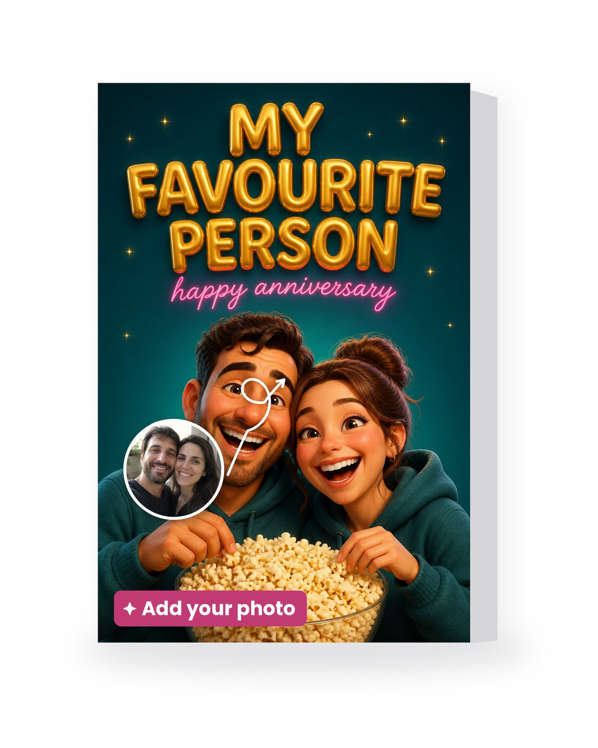 My Favourite Person (Couple) – AI Face Card