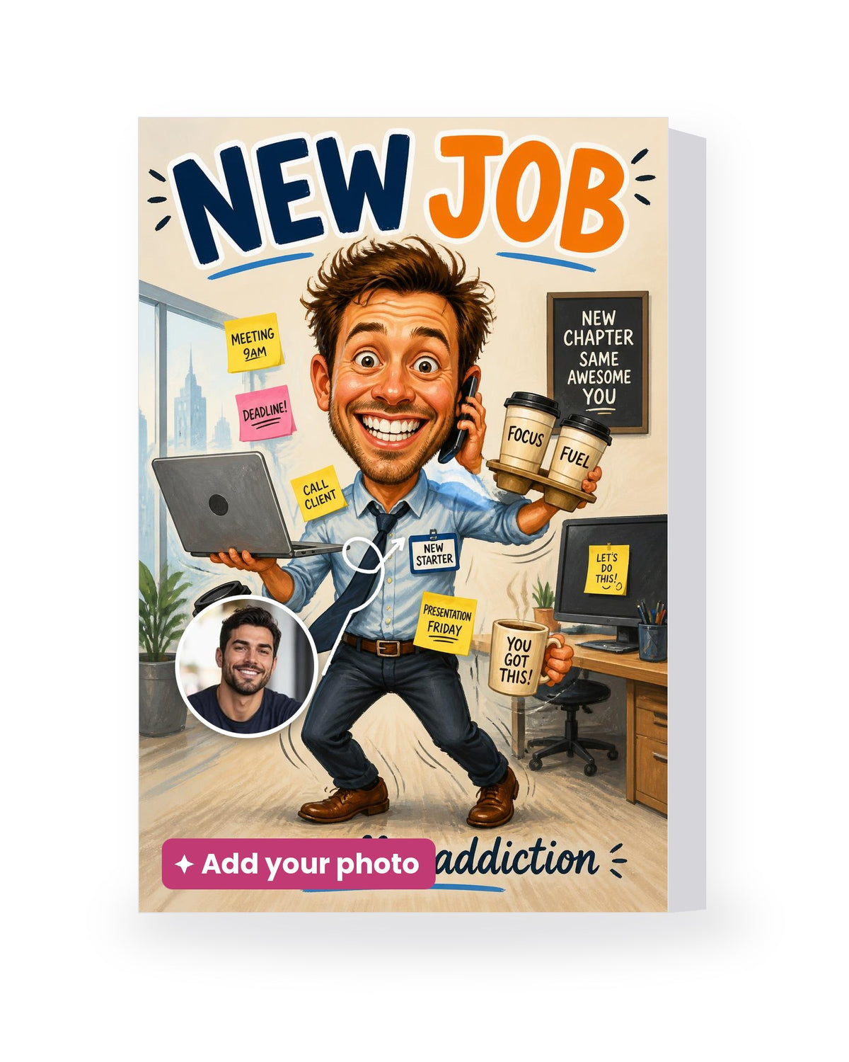 New Job – AI Face Card